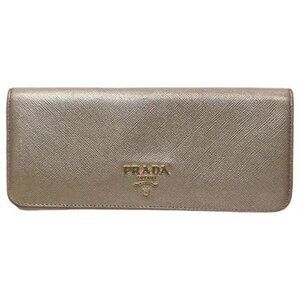 Prada Saffiano Golden Long Wallet